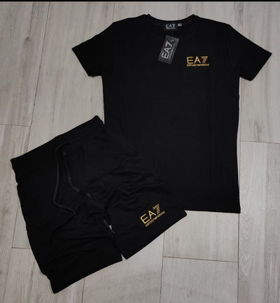 Conjunto verano EA7 negro
