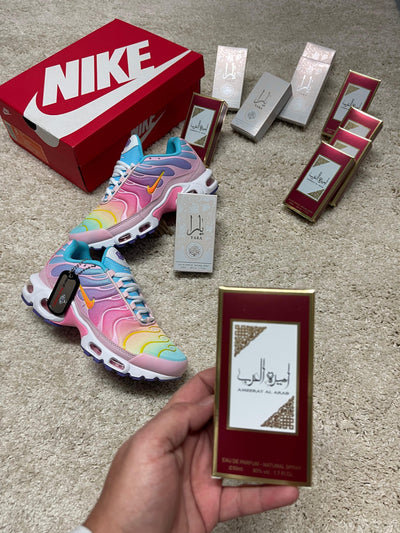 NIKE TN ROSA +PERFUME+MOCHILA FINDE