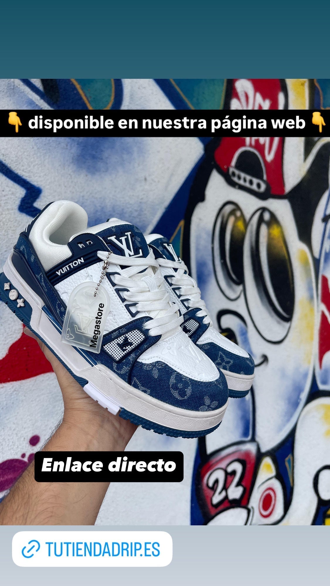 Zapatillas Louis Vuitton “Máxima calidad” *azul*